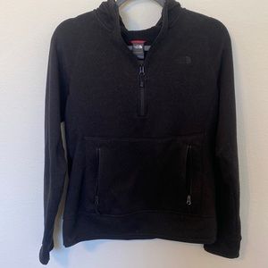 North Face hooded quarter zip